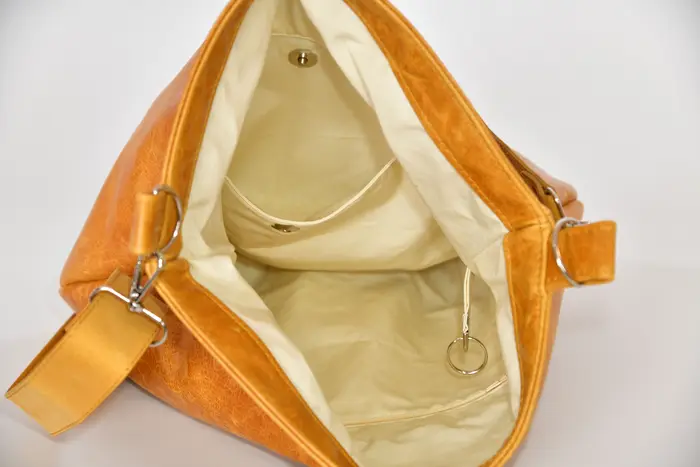 leather bag, Iris 26057, unique piece, made on La Palma, Canary Islands, Spain, Europe