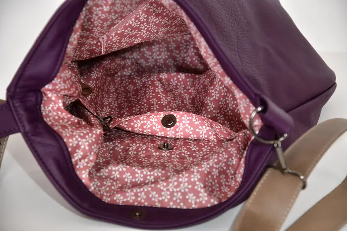 leather bag, Iris 26061, unique piece, made on La Palma, Canary Islands, Spain, Europe