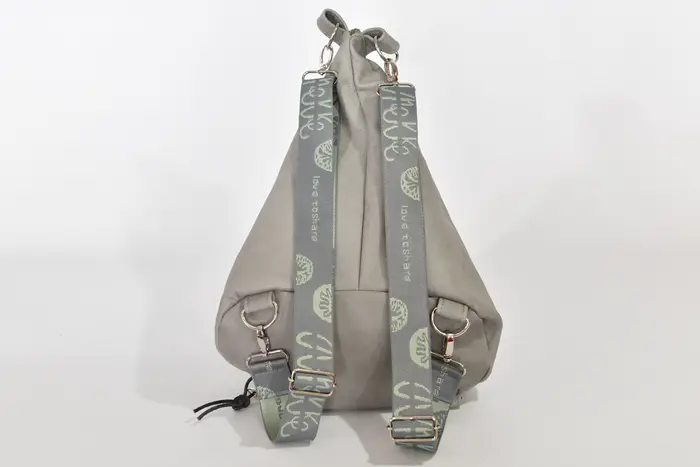 Lederrucksack, Tim S aus grauem Anilin-Nappaleder aus Rindsleder, Unikat, hergestellt auf La Palma, Kanarische Inseln, Spanien, Europa