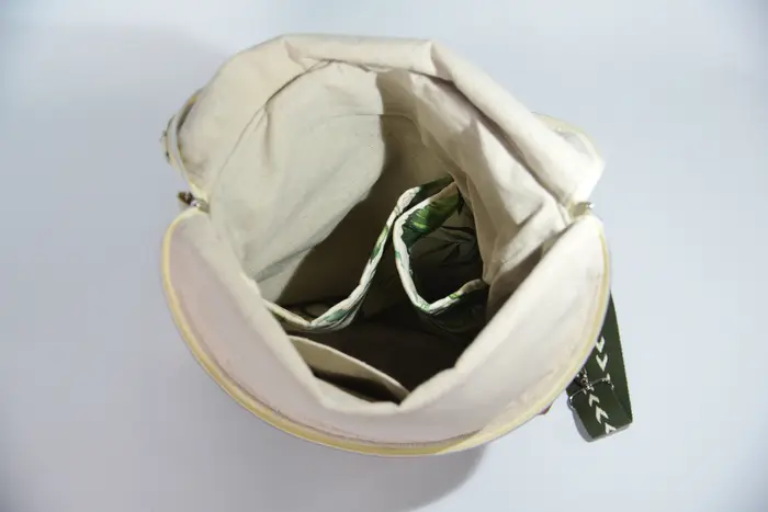 Lederrucksack, Anja M aus geschliffenem Nubuckleder in blaugrün und hellbraun, Unikat, hergestellt auf La Palma, Kanarische Inseln, Spanien, Europa