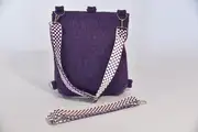 Ainoha M aus Walkloden aus 100% Schafschurwolle in aubergine