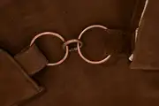 Ledertasche, Sarah playa L aus geschliffenem Nubuk-Wasserbüffelleder in braun, Unikat, hergestellt auf La Palma, Kanarische Inseln, Spanien, Europa