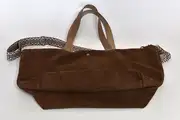 Ledertasche, Sarah playa L aus geschliffenem Nubuk-Wasserbüffelleder in braun, Unikat, hergestellt auf La Palma, Kanarische Inseln, Spanien, Europa