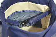 Lena M aus dunkelblauem Anilin-Nappaleder und hellbraunem, geschliffenem Nubuckleder