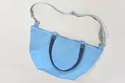 Ledertasche, Sarah playa L aus Rindsnappaleder in himmelblau, Unikat, hergestellt auf La Palma, Kanarische Inseln, Spanien, Europa