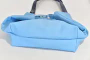 Ledertasche, Sarah playa L aus Rindsnappaleder in himmelblau, Unikat, hergestellt auf La Palma, Kanarische Inseln, Spanien, Europa