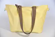 Sarah S aus Nappa-Wasserbüffelleder in pastellgelb und Schultergurten aus Dickelder