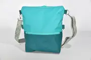 Sam flex M aus Napp Wasserbüffelleder in petrol und türkis