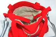 Lena M aus Anilin-Nappaleder in rot und grau