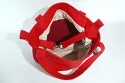 Lena M aus Anilin-Nappaleder in rot und grau