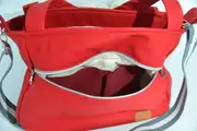 Lena M aus Anilin-Nappaleder in rot und grau