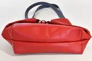 Ledertasche, Sarah playa L aus Anilin-Nappa-Rindsleder in rot, Unikat, hergestellt auf La Palma, Kanarische Inseln, Spanien, Europa