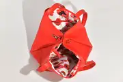 Sarah S aus Nappa-Wasserbüffelleder in rotorange