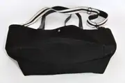 Ledertasche, Sarah playa L aus geschliffenem Rindsnubuckleder in sehr schwarz, Unikat, hergestellt auf La Palma, Kanarische Inseln, Spanien, Europa