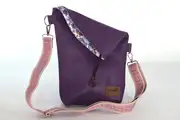 Sam blando S aus violettem Anilin-Nappaleder