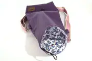 Sam blando S aus violettem Anilin-Nappaleder