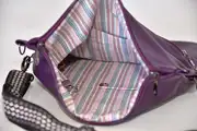 Sam flex M aus violettem, semianilin Nappa-Rindsleder
