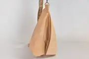 Lederrucksack, Tim S aus geschliffenem Nubuk-Wasserbüffelleder in beige, Unikat, hergestellt auf La Palma, Kanarische Inseln, Spanien, Europa
