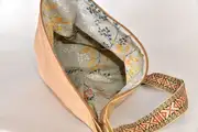 Lederrucksack, Tim S aus geschliffenem Nubuk-Wasserbüffelleder in beige, Unikat, hergestellt auf La Palma, Kanarische Inseln, Spanien, Europa