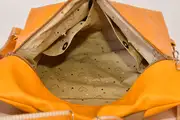 Lederrucksack, Petra blando M aus Nappa-Wasserbüffelleder in gelb, Unikat, hergestellt auf La Palma, Kanarische Inseln, Spanien, Europa