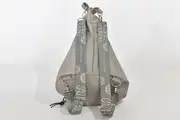 Lederrucksack, Tim S aus grauem Anilin-Nappaleder aus Rindsleder, Unikat, hergestellt auf La Palma, Kanarische Inseln, Spanien, Europa