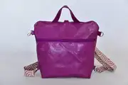 Lederrucksack, Petra blando M aus lila Nappa-Rindsleder, Unikat, hergestellt auf La Palma, Kanarische Inseln, Spanien, Europa