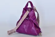 Lederrucksack, Petra blando M aus lila Nappa-Rindsleder, Unikat, hergestellt auf La Palma, Kanarische Inseln, Spanien, Europa