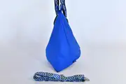 Lederrucksack, Tim S aus Nappa-Rindsleder in sehr blau, Unikat, hergestellt auf La Palma, Kanarische Inseln, Spanien, Europa