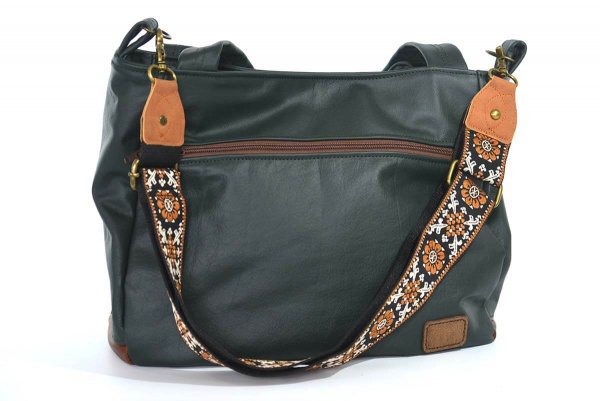 Ledertasche Modell Lena dunkelgrün
