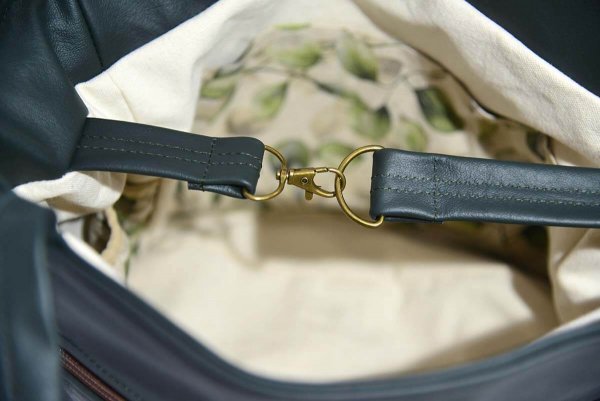 Ledertasche Modell Lena dunkelgrün