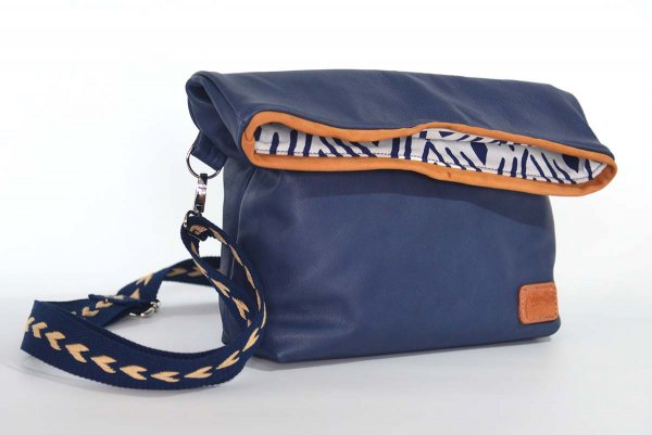 Ledertasche Sam blando dunkelblau
