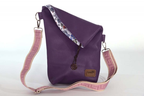 Ledertasche Modell Sam blando violett