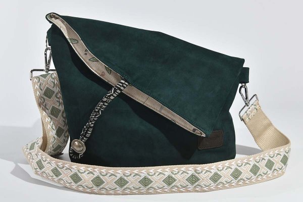 Ledertasche Sam blando dunkelgrün