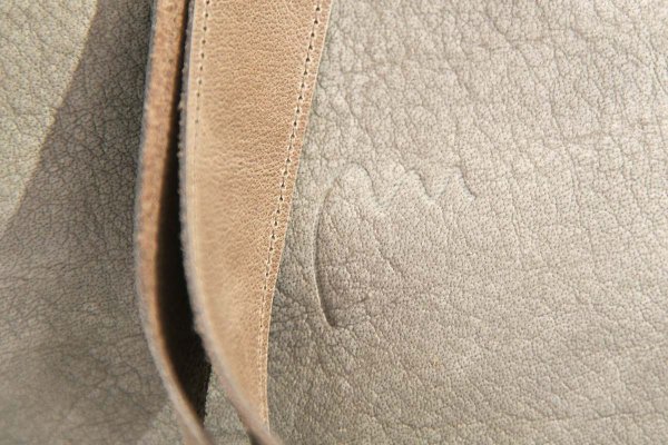 Leather bag model Sarah elephant grey