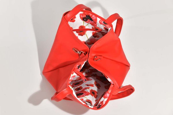 Ledertasche Sarah rot
