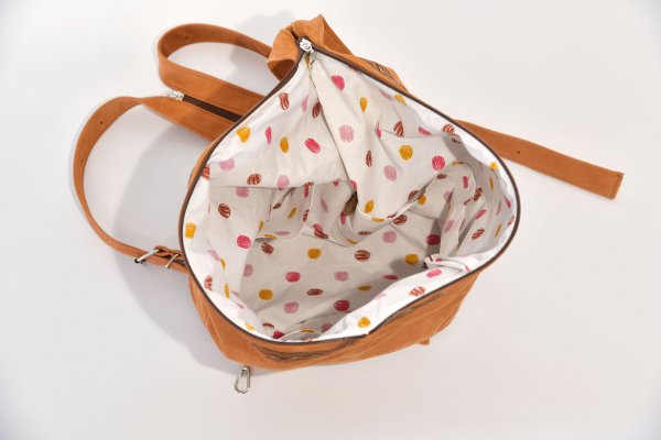 Lederrucksack Tim mittelbraun