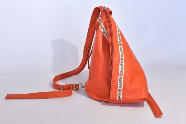 Lederrucksack Modell Tim orange
