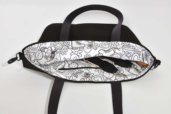Bolso de cuero modelo Sarah negro
