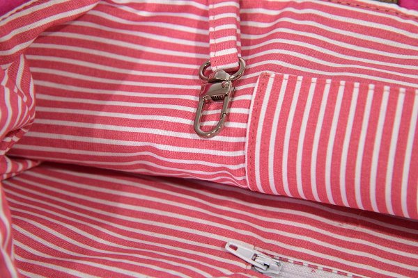 Leather bag model Sarah light raspberry colour