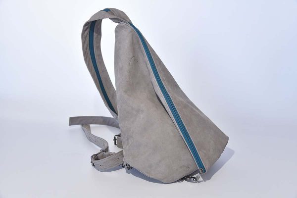 Bolso de cuero modelo Tim, gris