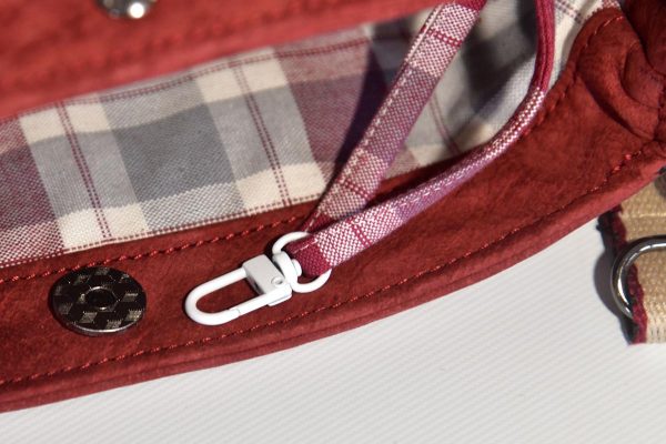 Shoulder bag Iris M wine red