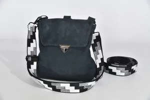 Lederrucksack Ainhoa S Nubuck Rindsleder geschliffen schwarz