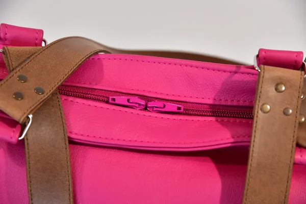 Ledershopper Sarah S in pinkfarbenem Rindsleder