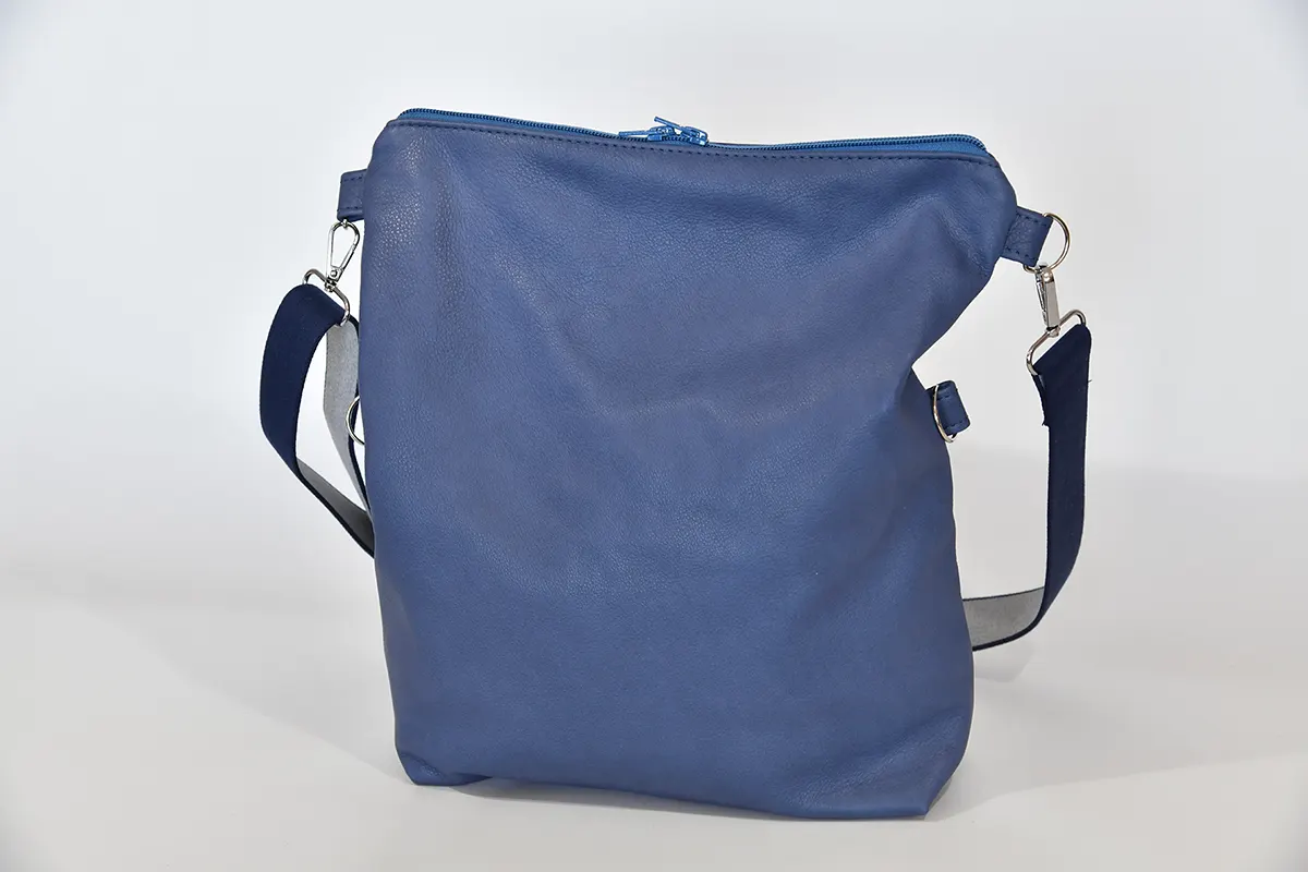 Sam flex M aus geschliffenem, blauem Nubuk-Rindsleder