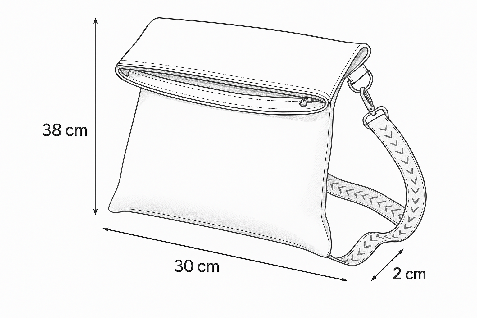 Sam zip M aus dunkelbraunem Nappa-Wasserbüffelleder