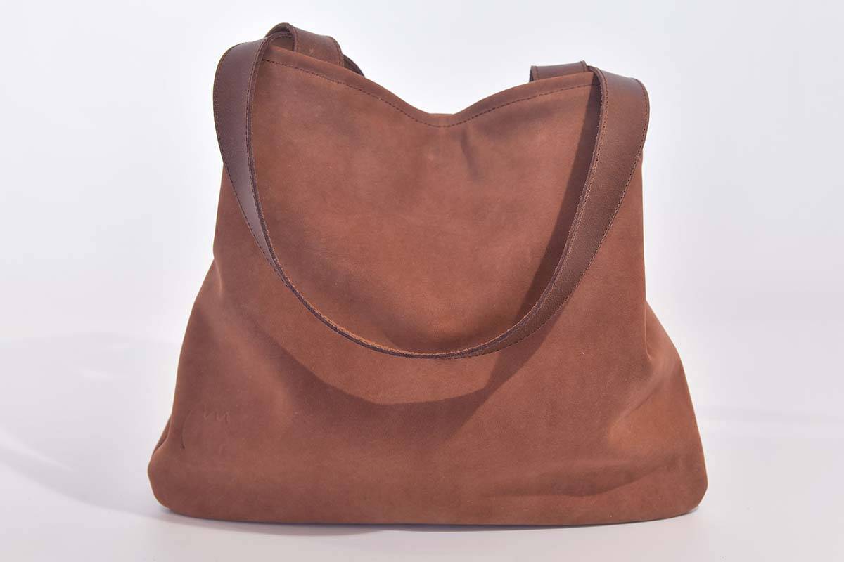 Ledertasche Modell Sarah hellbraun