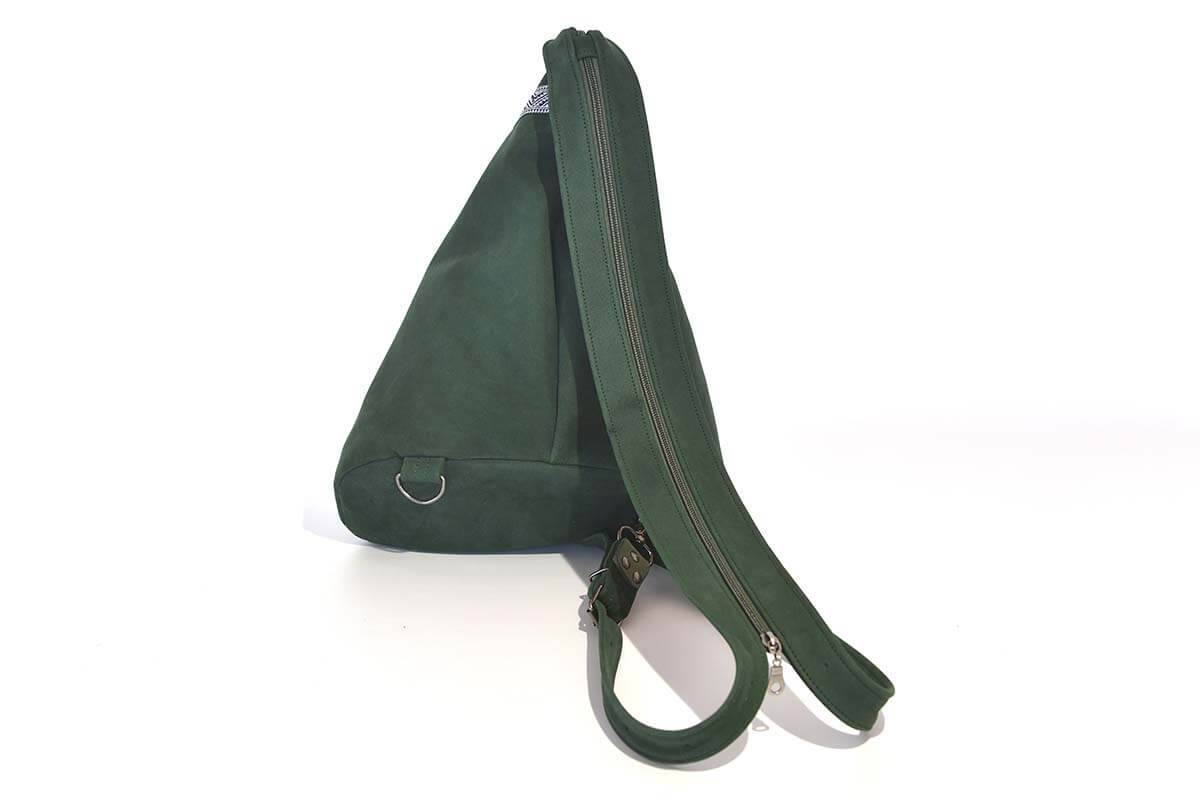 Lederrucksack Modell Tim tannengrün
