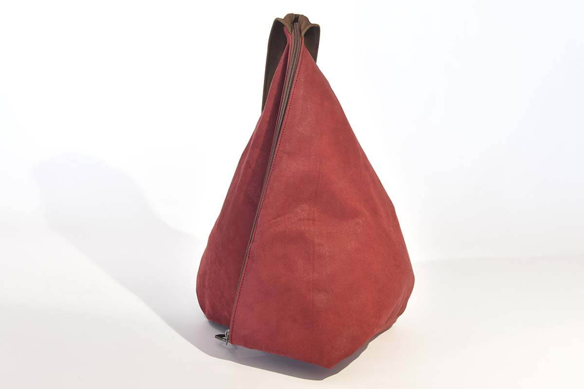 Lederrucksack Modell Tim weinrot