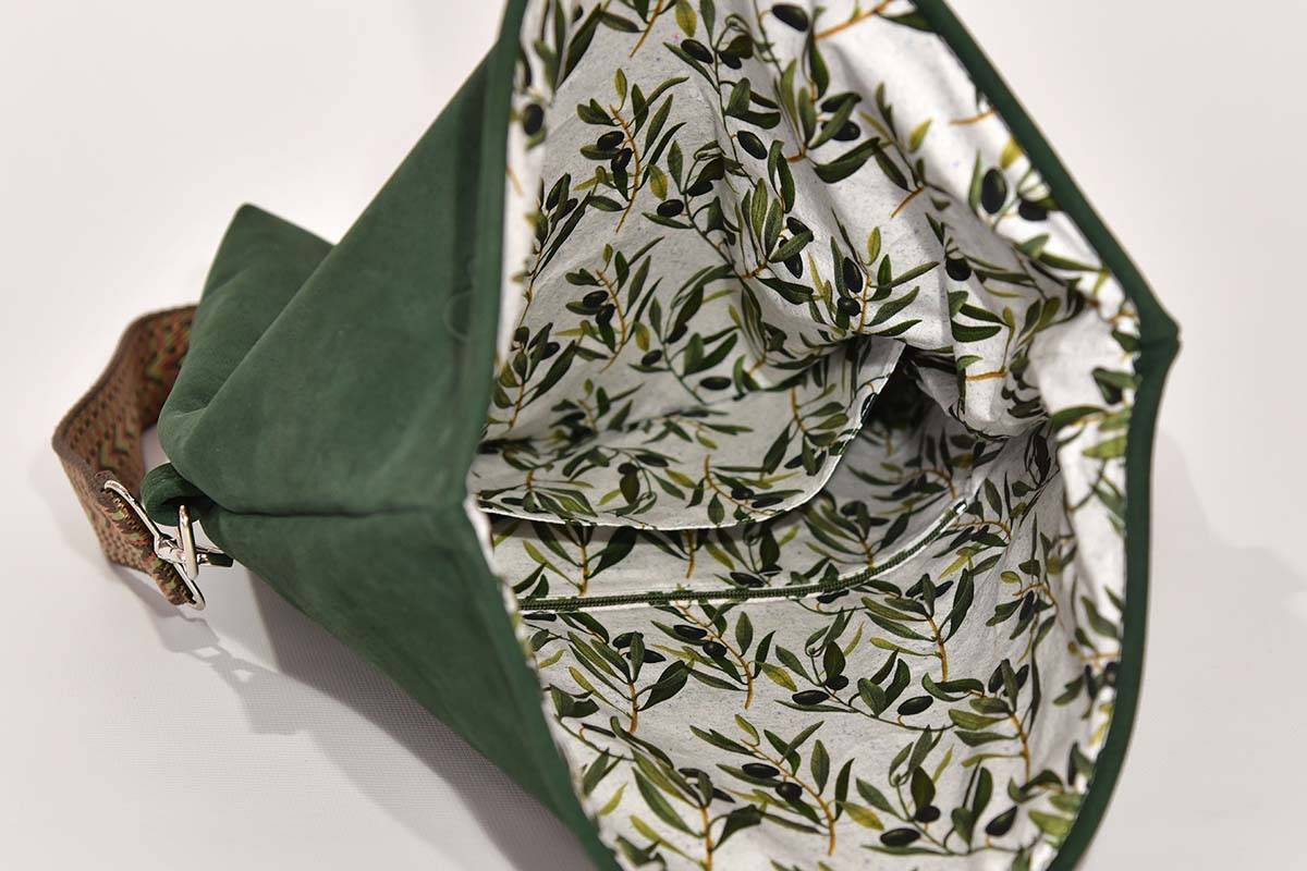 Ledertasche Modell Sam M tannengrün