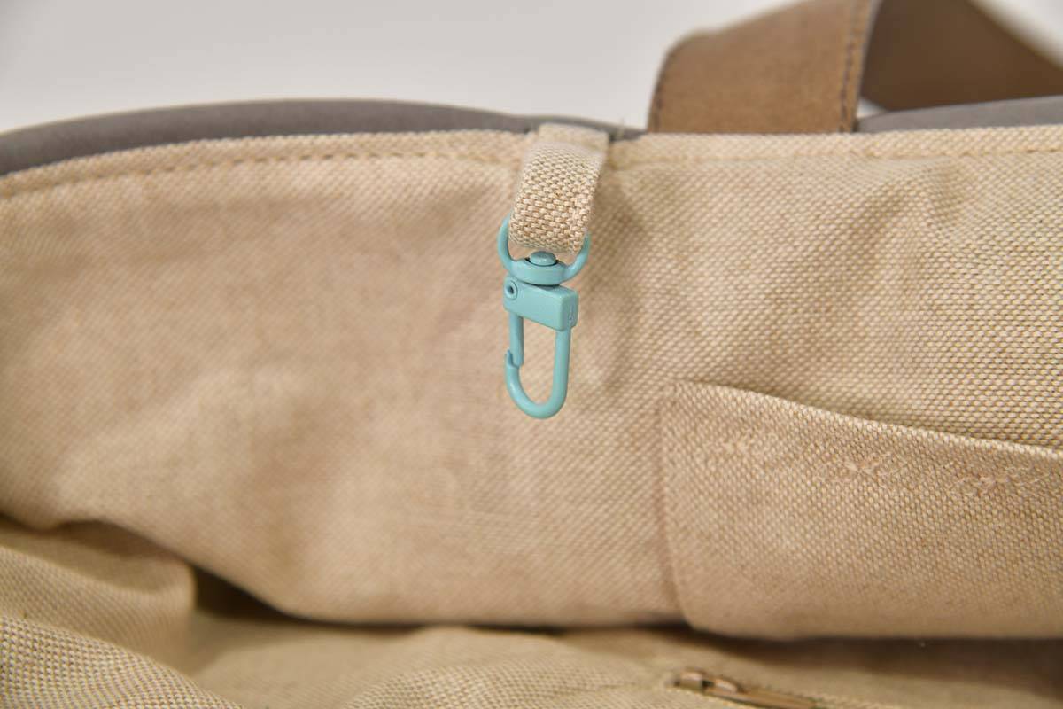 Ledertasche Modell Sarah türkis und grau